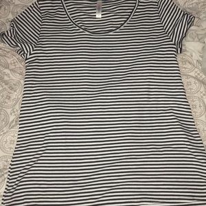 Black and white stripped top